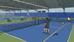 Oly and sara training the kids