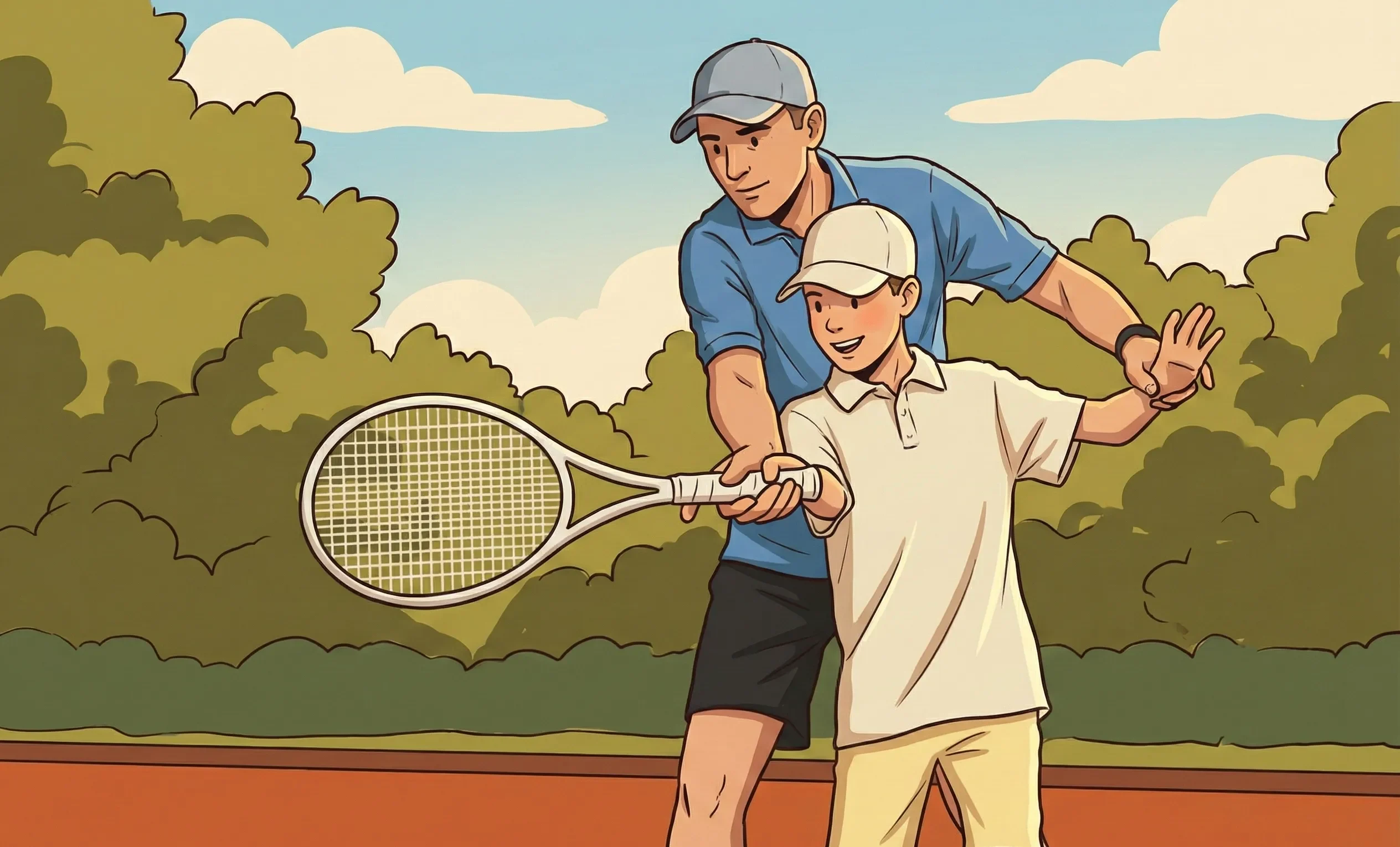 Neolia preparation of the forehand