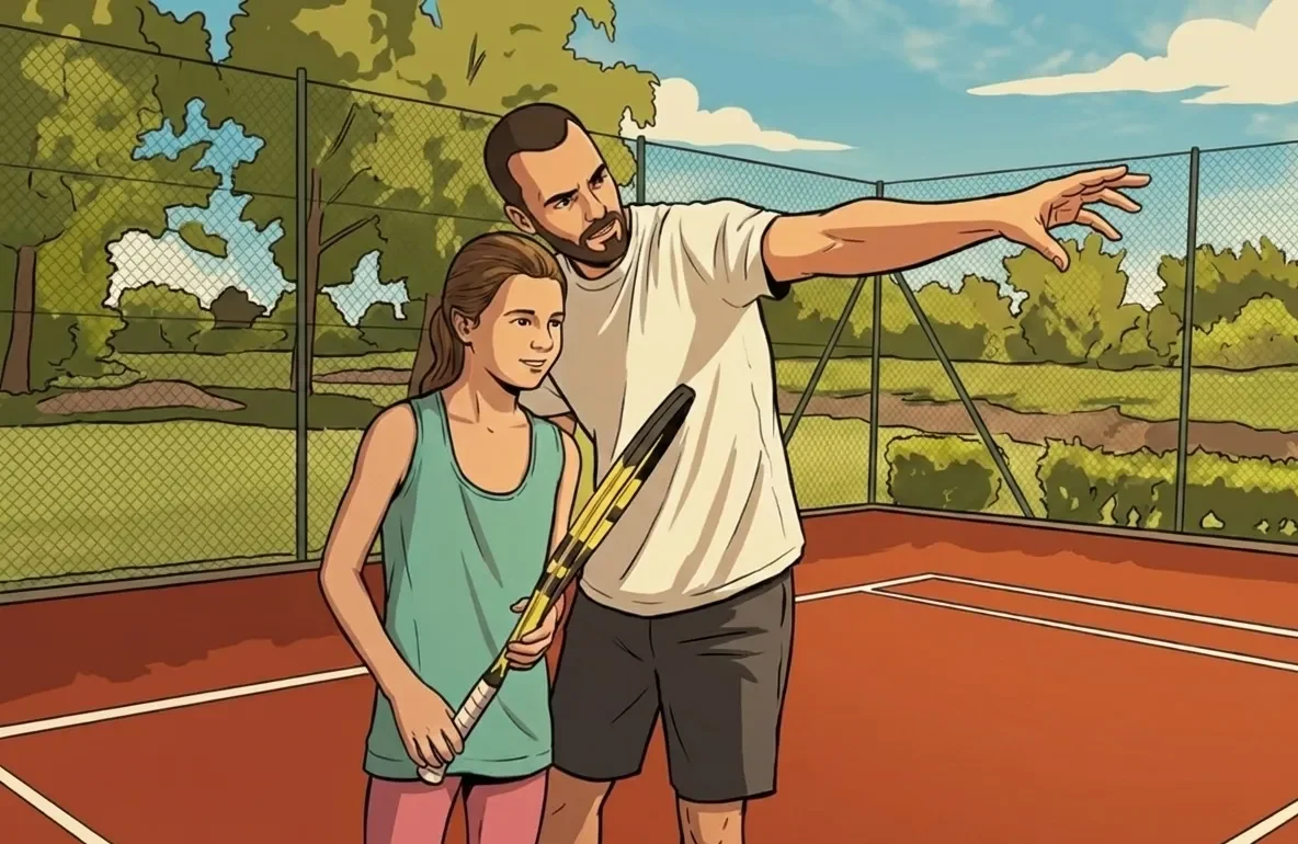 kids training forehand