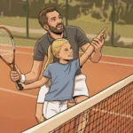 teaching kid how to tennis smash
